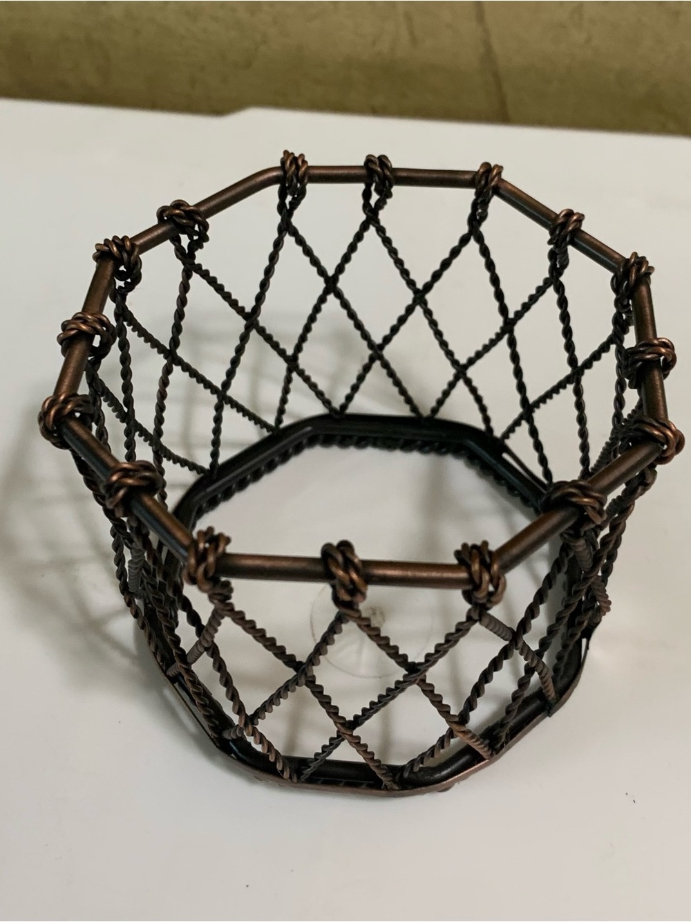 PARTYLITE Home Scentiments Small Metal Basket Candle Holder P7047 NEW in Box